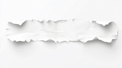 Creative Torn Paper Strip with Line Effect Set for Design Projects