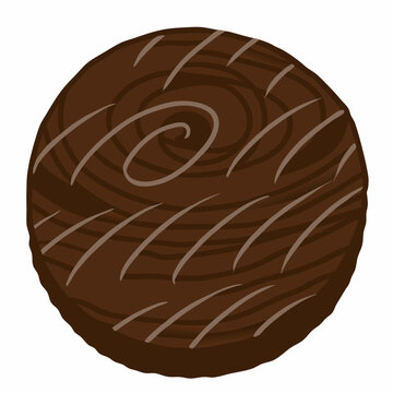 Pemplate with a round button with wooden texture vector illustration (3)