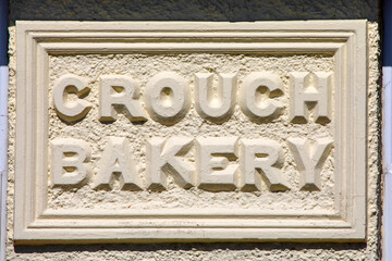 Old Bakery Sign in Burnham on Crouch, Essex