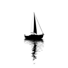 Fototapeta premium yacht in the sea