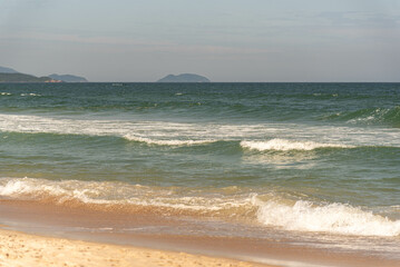 coastline of Gamboa beach, Santa Catarina, Brazil