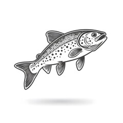 Fototapeta premium fish on a white background