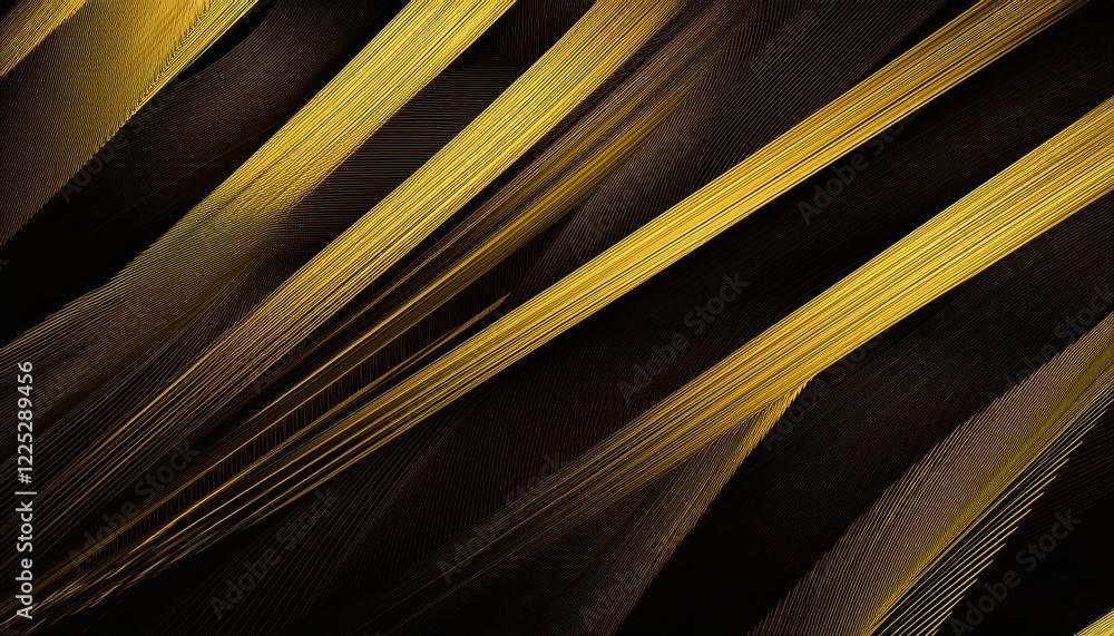 Poster dramatic diagonal pattern texture overlaid on a dark background with abstract golden accents, emphas