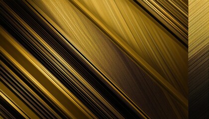 Striking Geometric Design on a Diagonal Patterned Black and Gold Textured Backdrop, Intricate Abstraction Elevating the Mood with an Elegant Gold Foreground.