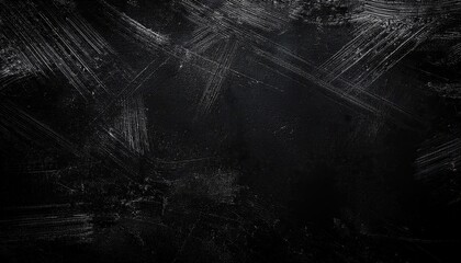 Dramatic Black Grunge Texture with Distressed Old Patterns and Deep Scratches, Perfect for Edgy Designs and Graphic Art