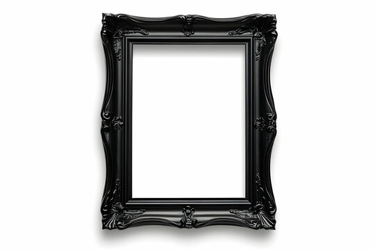Elegant Black Ornate Frame Illustration