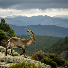 iberian ibex capra pyrenaica victoriae