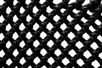 Black Woven Netting 3D Illustration