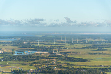 Wind farm in the city of Osório in the state of Rio Grande do Sul, Brazil