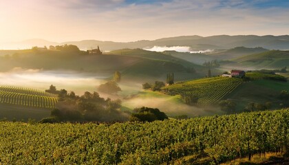 Obraz premium landscape with fog