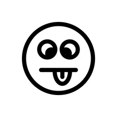 Emoticon with a smirking expression, conveying teasing or mocking attitude.