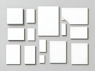 Blank White Paper Mockup Illustration