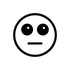 slid Emoticon with a confused or puzzled expression, showing discomfort or uncertainty.