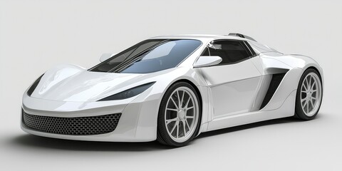Obraz premium A hydrogen-powered sports car with an innovative design.