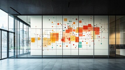 Holographic projections showcasing carbon footprint data illuminate 