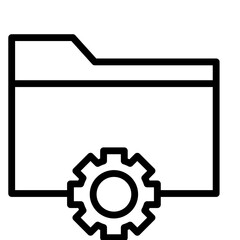 data management vector icon