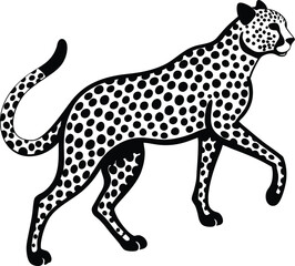 A Vector cheetah silhouette 
