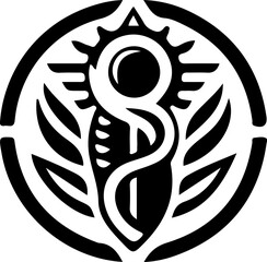 sketch vector illustration silhouette icon logo symbol mascot symbolization of technology and gamers 