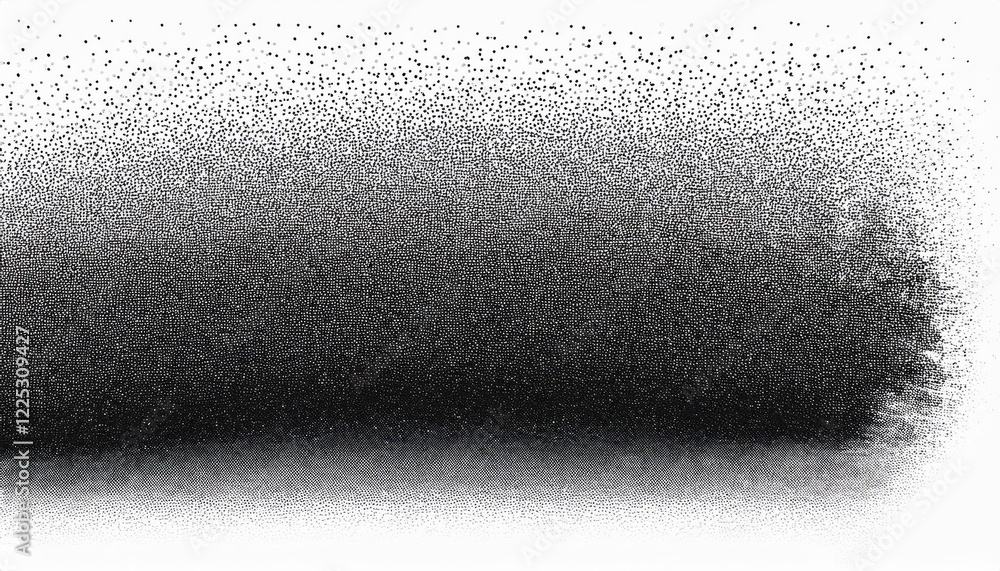 Poster dynamic textured grunge background with black noise stipple dots halftone gradient, featuring a vibr