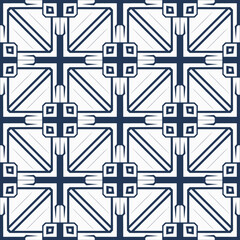 Obraz premium Classic Ornamental Tile Pattern with Balanced Symmetrical Arrangements