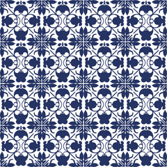 Vintage Inspired Ornamental Tile Pattern with Traditional Styling