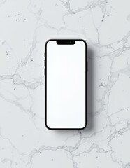Modern Smartphone Mockup on Marble Background