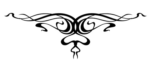 Vignette in art nouveau style. Decorative curl element.