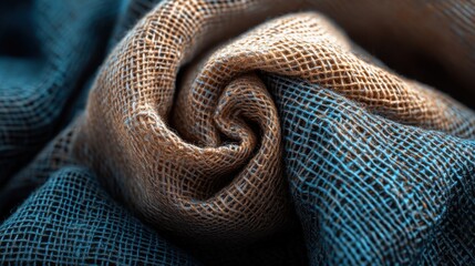 Fototapeta premium A close-up of fine fabric and canvas texture with subtle imperfections.
