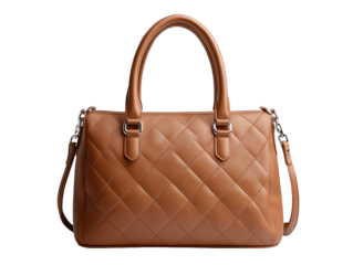 Luxurious brown quilted leather handbag, a timeless fashion accessory for the modern woman
