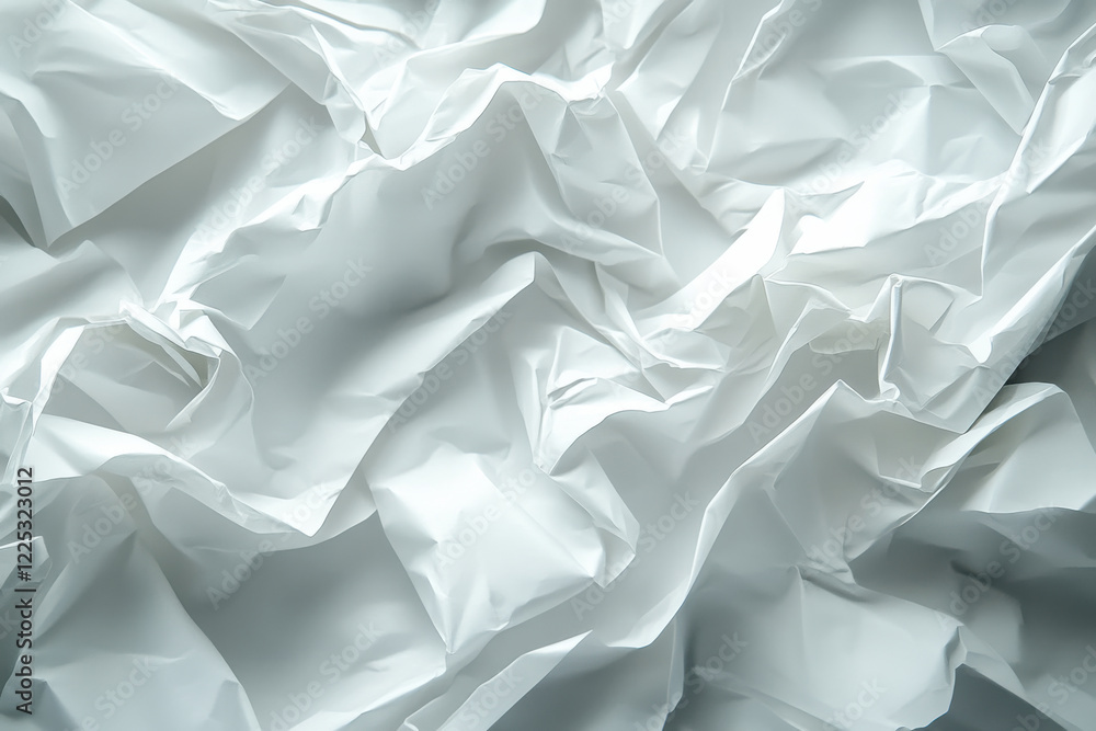 Poster minimalist textures of paper concept, crumpled white paper texture creating soft, abstract backgroun