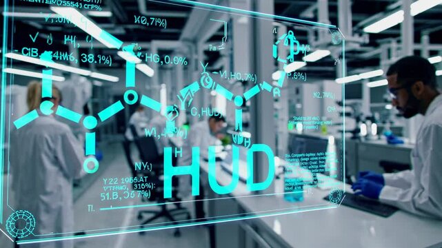 Scientists conduct research in a modern laboratory with advanced technology and equipment for innovative discoveries