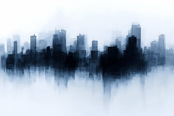 Fototapeta premium Abstract Cityscape Illustration
