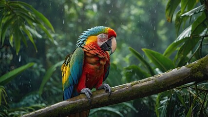 Obraz premium World Wildlife Day. Parrot
