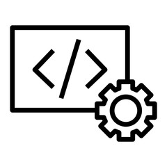 Obraz premium code optimisation vector icon