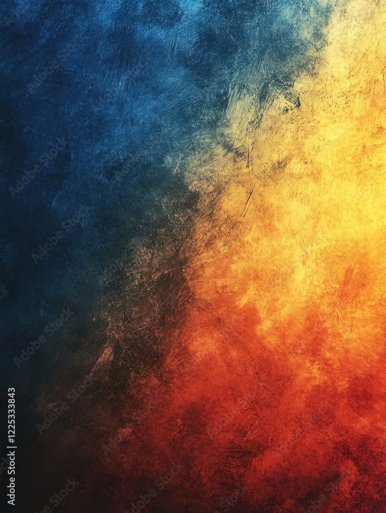 Poster abstract painted background with vibrant colors and texture for creative design projects