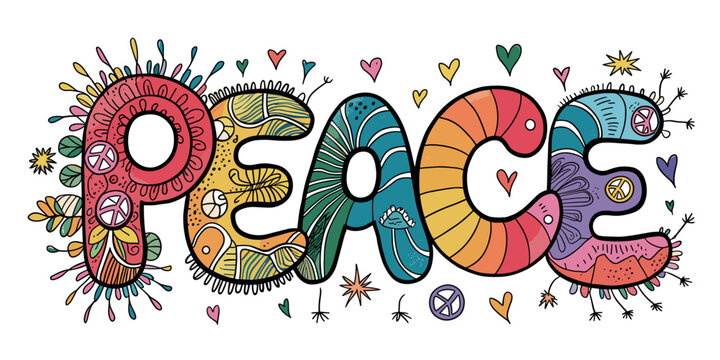 Colorful Peace Vector