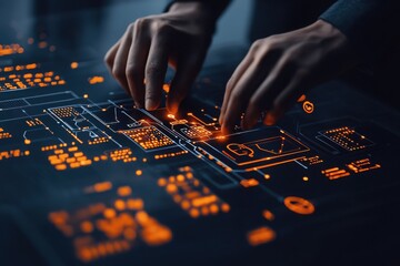 Naklejka premium Digital transformation innovative business models for the future