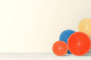 Abstract Background Illustration with Colorful Circles