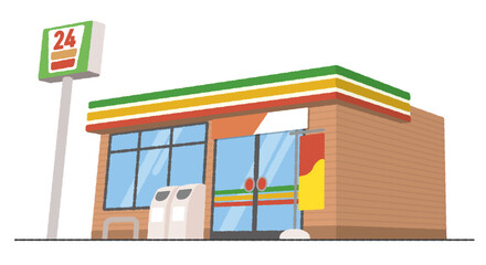 コンビニAのイラスト