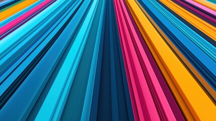 Vibrant Colorful Abstract Lines