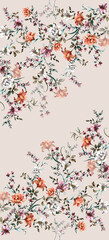 Seamless pattern floral design abstract surface pattern textile design