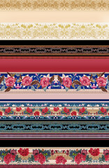 Seamless pattern floral design abstract surface pattern textile design