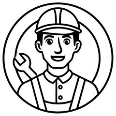 worker with helmet