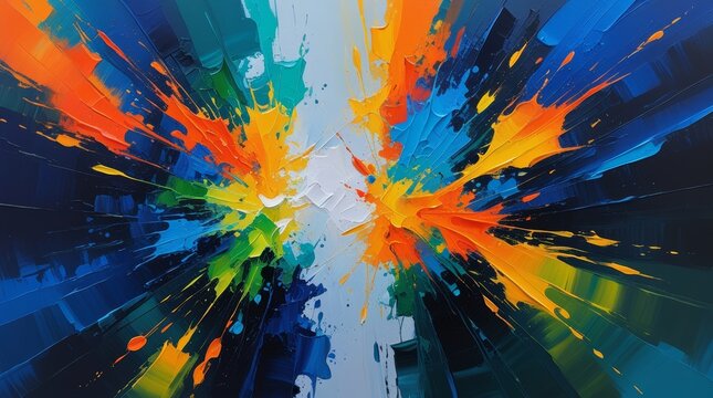 Густий олійний та акриловий мазок на полотні. Панорамний графічний фон заголовка веб-сайту для дизайну веб-сайту, веб-сторінок, заголовків, банерів.