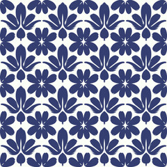 Intricate Ornamental Tile Pattern with Soft Floral and Geometric Borders