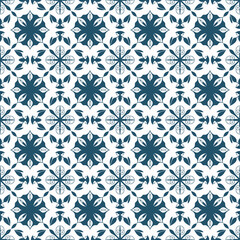 Vintage Inspired Ornamental Tile Pattern with Decorative Geometric Styling
