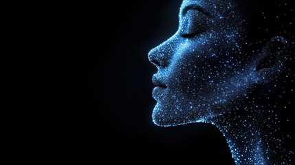 Luminous Being: A Digital Portrait of Serenity