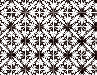 Fototapeta premium black and white seamless pattern