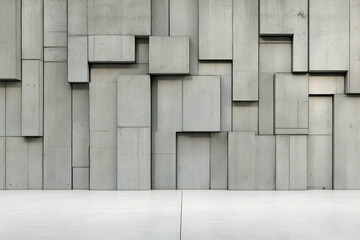 Abstract Concrete Blocks Background