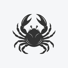 Crab Silhouette Art for T-Shirts, Posters, and Branding